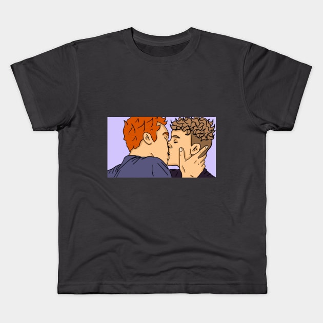 Purpleberry Kisses Kids T-Shirt by TipsyTommy